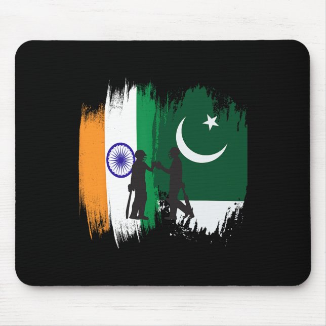 India And Pakistan Cricket Patriotic Gift For Fina Mousepad (Vorne)