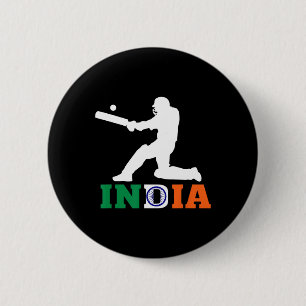 India Cricket Fan Jersey 2025 Indisches Cricket Button
