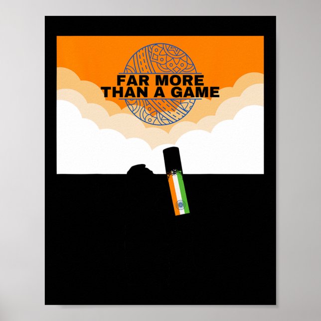 India Cricket More Than Jersey Flag India Cricket  Poster (Vorne)