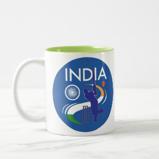 India Cricket Team Mug Zweifarbige Tasse