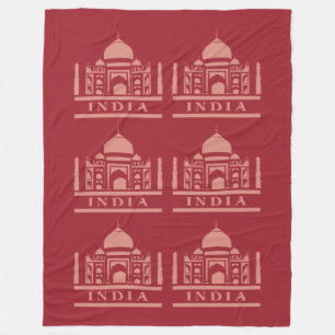 INDIA-Farbvlies Fleecedecke