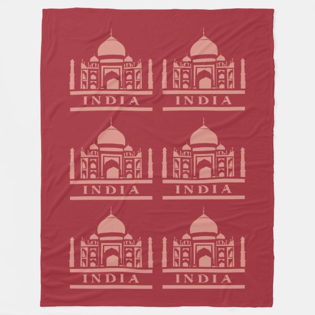 INDIA-Farbvlies Fleecedecke (Vorderseite)