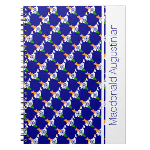 INDIA Flag Custom Ajouter Votre Nom Carnet Journal