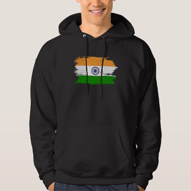 India Flag for Proud German Indian Hoodie (Vorderseite)