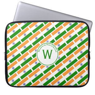 INDIA FLAG Individualisierte Schrift Stilvolles IN Laptopschutzhülle