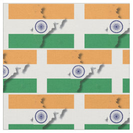 INDIA Flag Map-Kontur Stoff