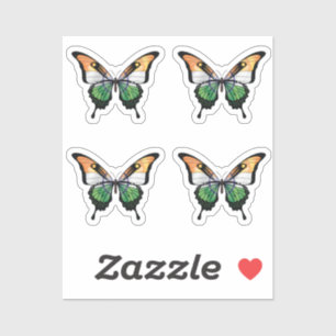 India Frack Butterfly Flag Aufkleber