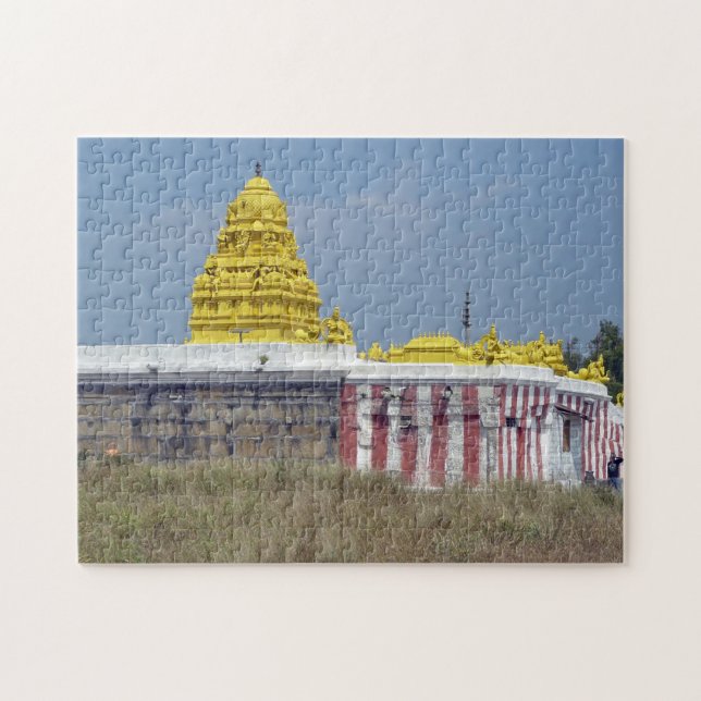 India Karnataka Tempel View Puzzle (Horizontal)