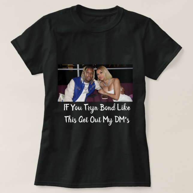 India Lil Durk Meme Graphic  T-Shirt (Design vorne)