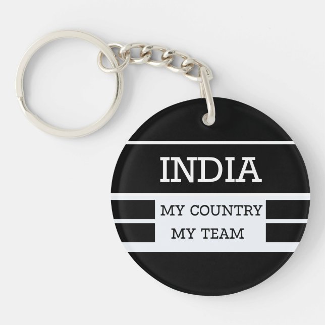 India My Country My Team Concept Schlüsselanhänger (Vorderseite)