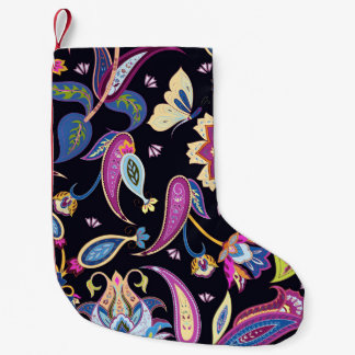 India Paisley Seamless Blumen Ornament Kleiner Weihnachtsstrumpf