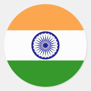 India Runder Aufkleber