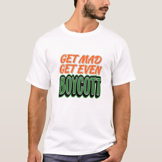 India Sanatan Patriotic Desi Indian Prix, BOYCOTT T-Shirt (Vorderseite)