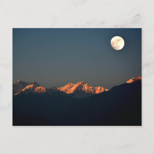 India - Sikkim, Pelling sunset Postkarte