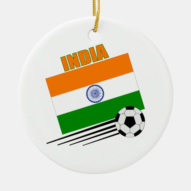India Soccer Team Keramik Ornament (Vorne)