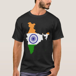 INDIA Special Customizable Black Tourist T-Shirt