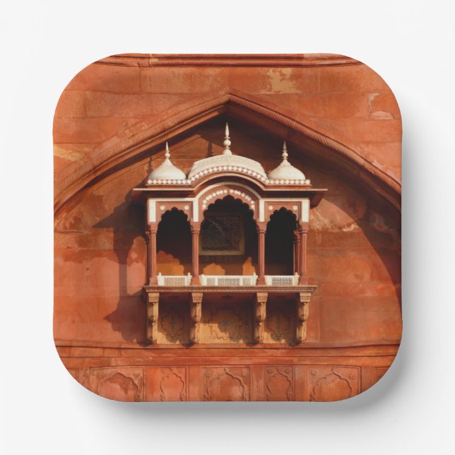 India Temple Wall Pappteller (Vorderseite)