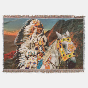Indian 1B Throw Blanket Decke