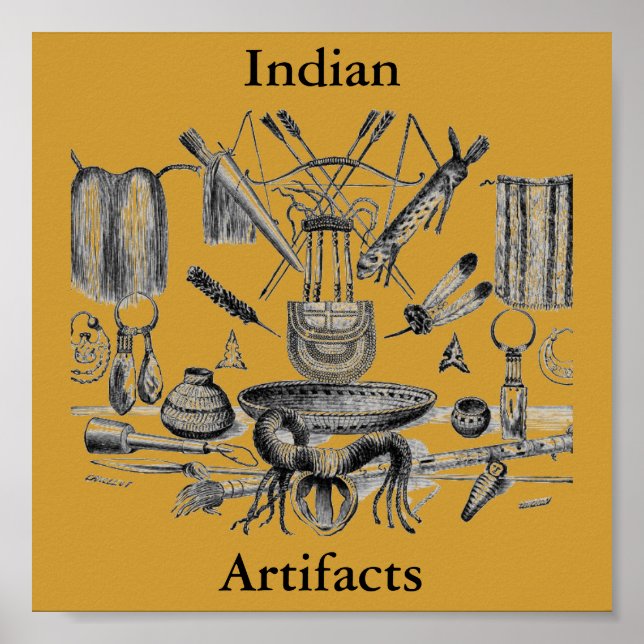 Indian Artifacts Poster (Vorne)