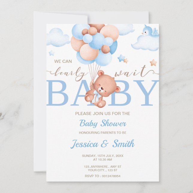 Indian Baby Shower Invasioncard Junge Einladung (Vorderseite)