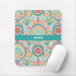 Indian Bazaar Pastell Custom Muster Mousepad