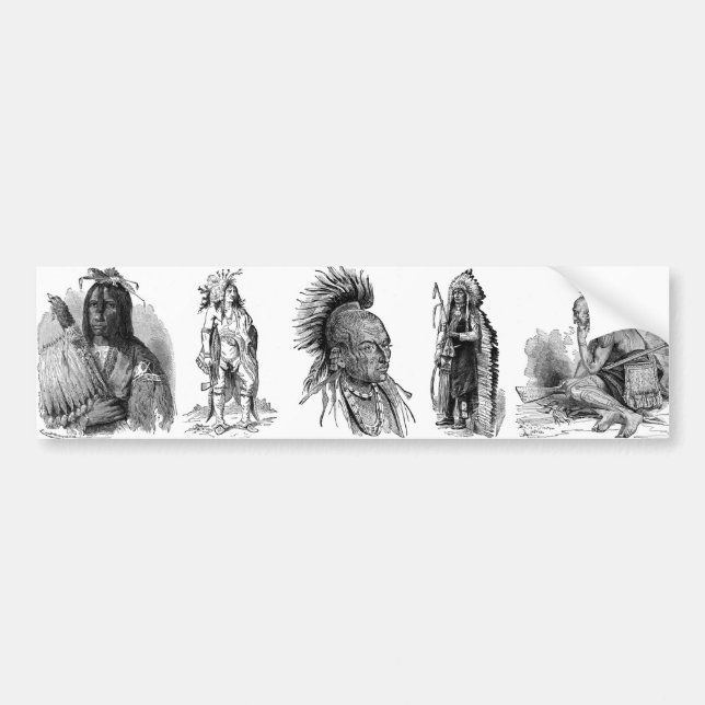 Indian Chiefs Autoaufkleber (Vorne)