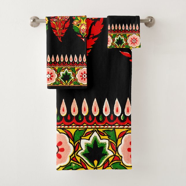 Indian Cotton Fabric Badhandtuch Set (Insitu)