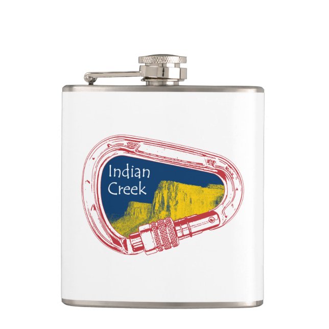 Indian Creek Climbing Carabiner Flachmann (Vorderseite)