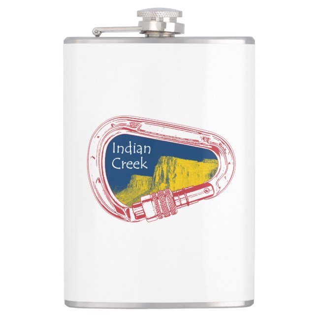 Indian Creek Climbing Carabiner Flachmann (Vorderseite)