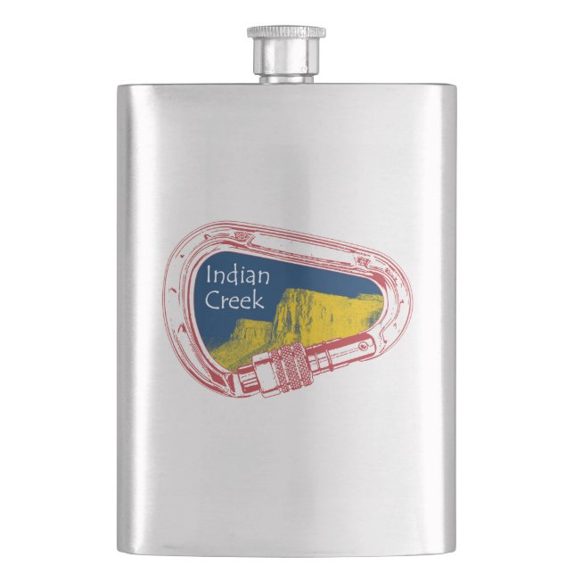 Indian Creek Climbing Carabiner Flachmann (Vorderseite)