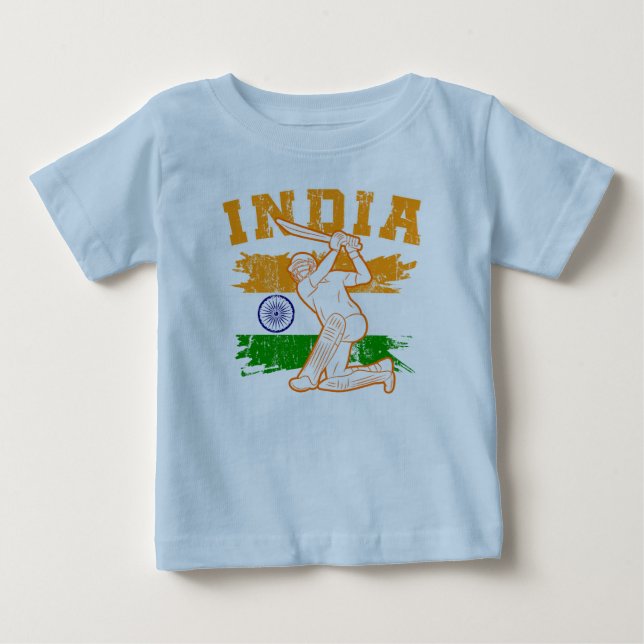 Indian Cricket Player Baby T-shirt (Vorderseite)