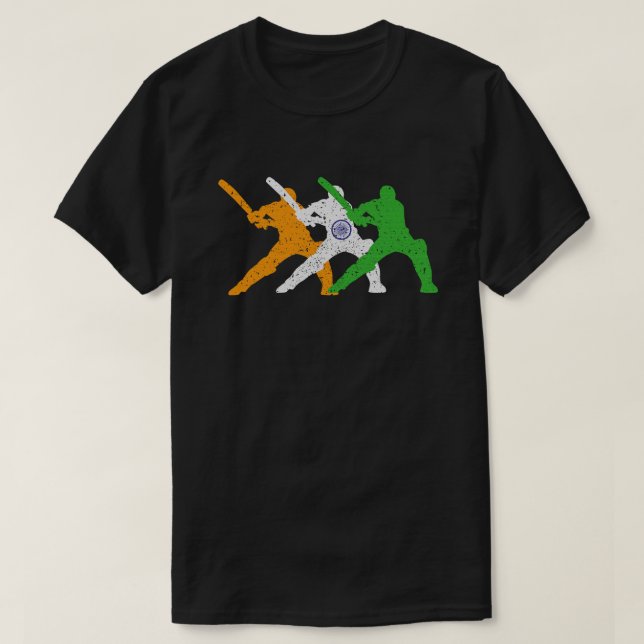 Indian Cricket Supporter Jersey India Cricket Fan T-Shirt (Design vorne)