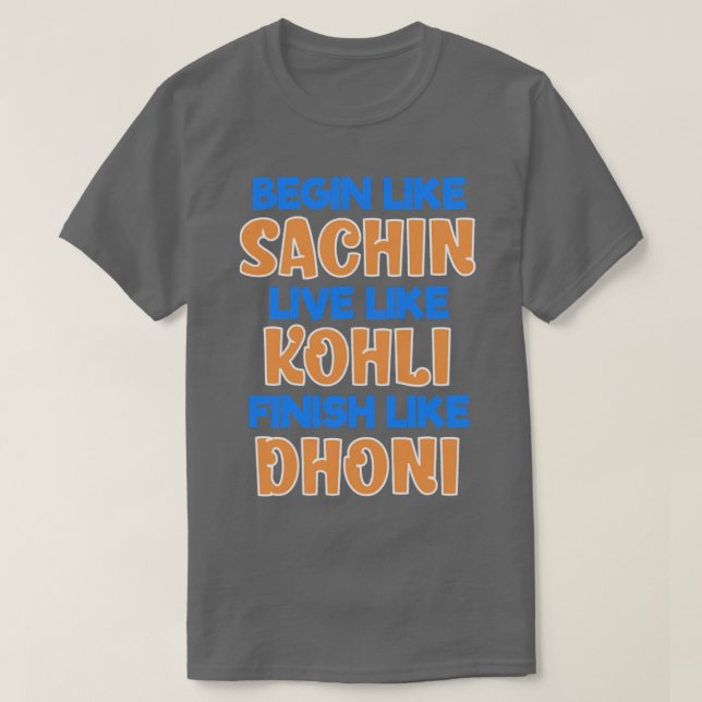 Indian Cricket Team Support Jersey T-Shirt (Design vorne)