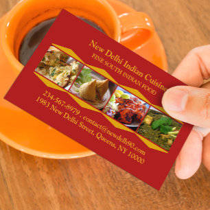 Indian Cuisine Business Card Visitenkarte
