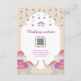 Indian Elegance Hochzeit Begleitkarte