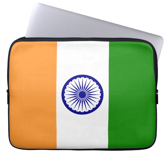 Indian Flag Electronics Bag Laptopschutzhülle (Vorderseite)