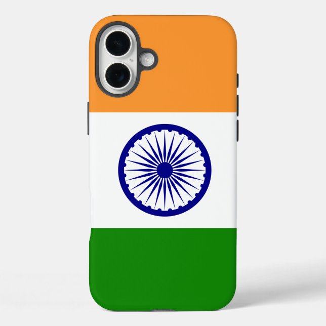 Indian flag iPhone 16 plus hülle (Rückseite)