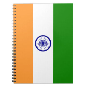 Indian Flag Spiral Notebook Notizblock