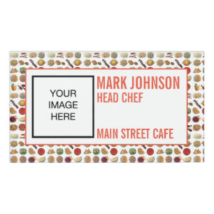 Indian Food Cuisine Café Restaurant Koch Server Namenschild