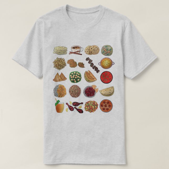 Indian Food Cuisine Cuisine Köche T-Shirt (Design vorne)
