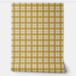 Indian Gingham - Honey Ochre Tapete