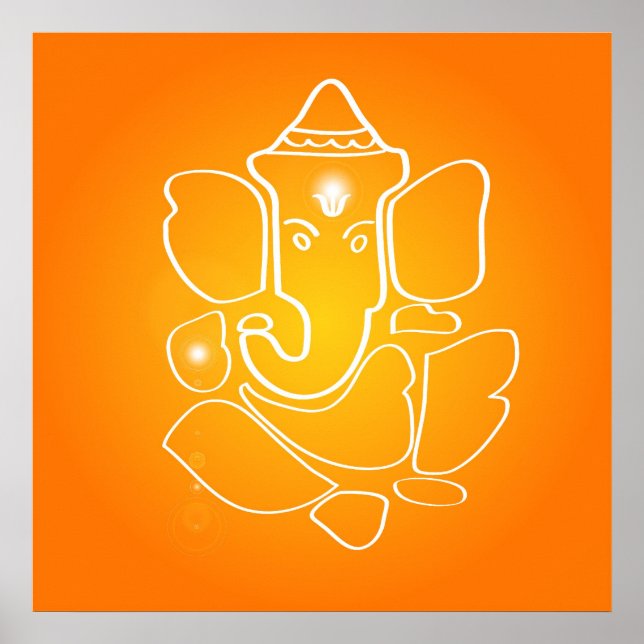 Indian God Ganesha - Poster (Devant)
