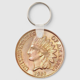 Indian-Head-Cent-Münze Schlüsselanhänger