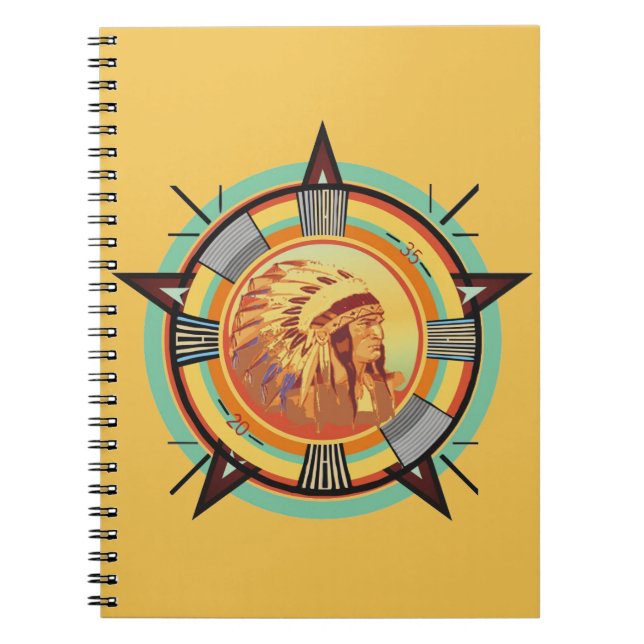 Indian Head Test Pattern Notizbuch Notizblock (Vorderseite)