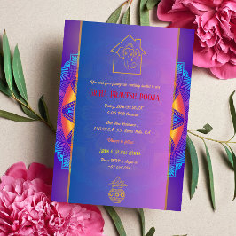 Indian Hindu Housewärming Griha Pravesh Chakra Einladung