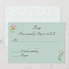 Indian Hindu Peacock Wedding RSVP Einladung