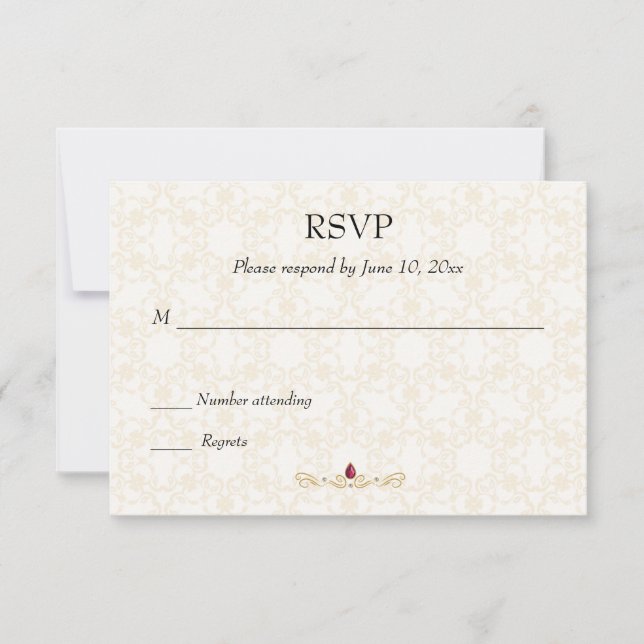 Indian Hindu UAWG RSVP Karte (Vorderseite)