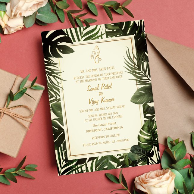 Indian Hindu Wedding Ganesha Einladung (Von Creator hochgeladen)