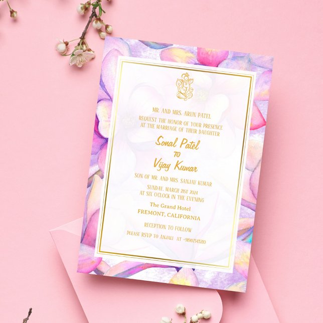 Indian Hindu Wedding Ganesha Einladung (Von Creator hochgeladen)
