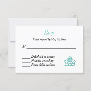 Indian Hindu Wedding Invitation UAWG RSVP Karte